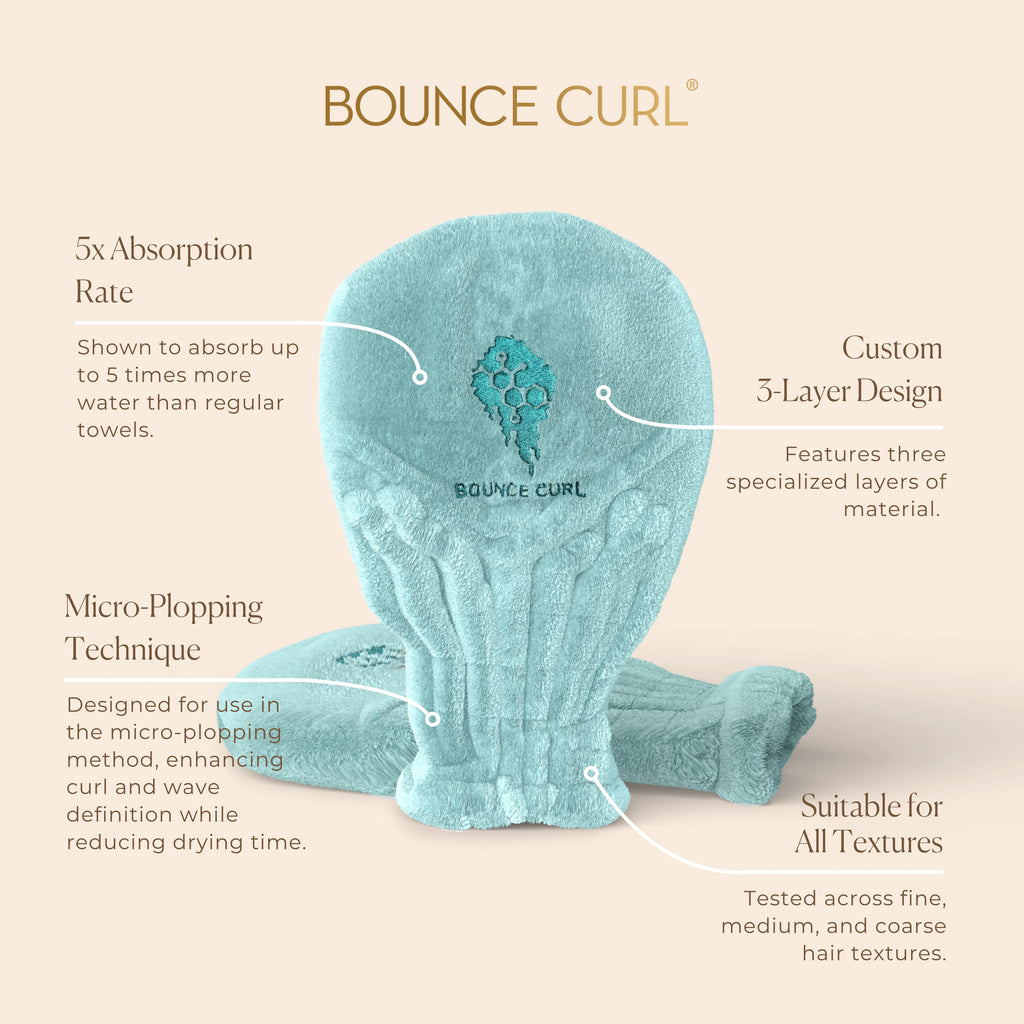 Bounce Curl Hair Drying Mittens - Product Information 