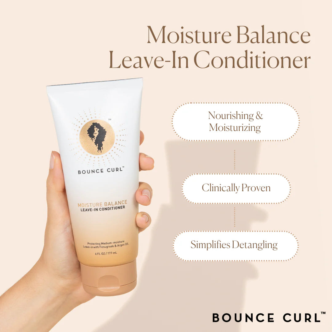Bounce Curl Moisture Balance Leave-In Conditioner 177ml - Product - Benefits