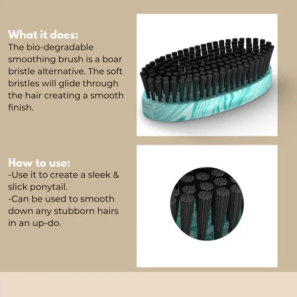 Bounce Curl Vegan Smoothing Brush - lifestyle shot in use on curly hair
