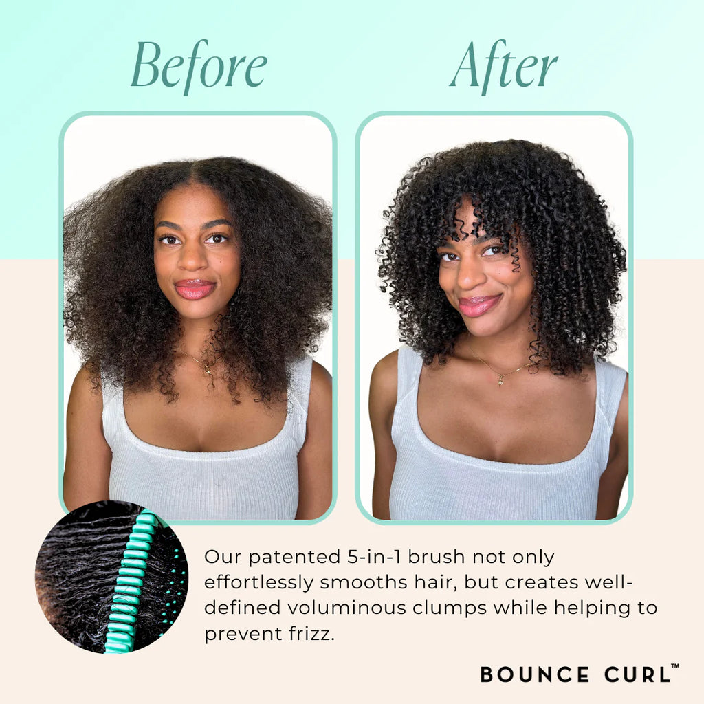 Bounce Curl Volume EdgeLift Brush - flexible bristles close up