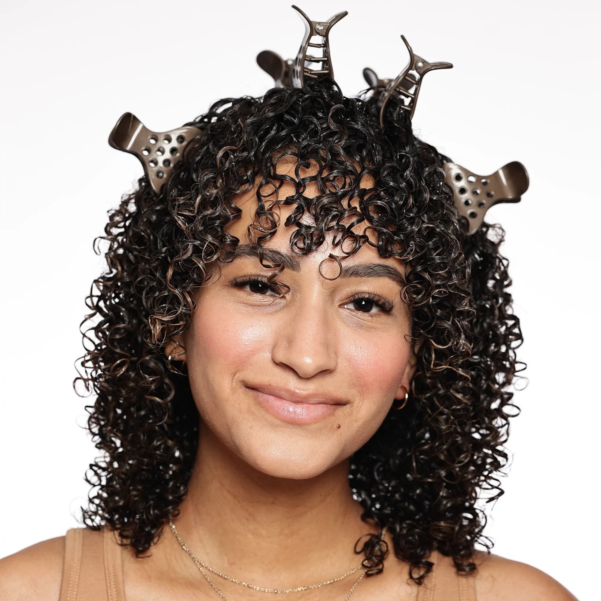 Bounce Curl Volume Root Clips - Tan - Model02