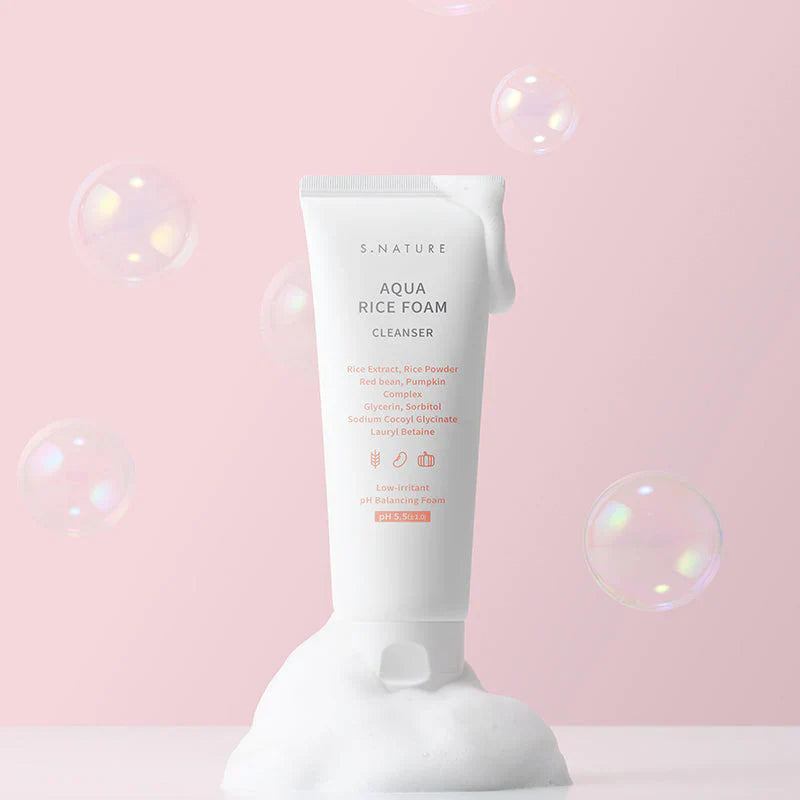 S.NATURE Aqua Rice Foam Cleanser 80ml