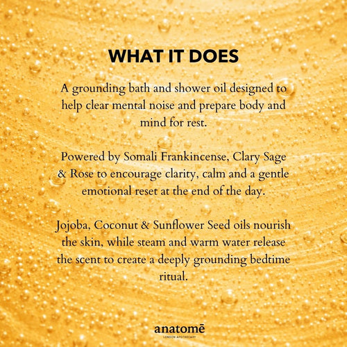 anatomē Bath & Shower Oil Somali Frankincense